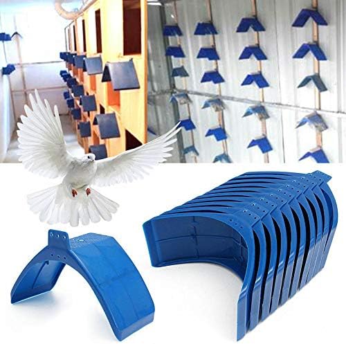 Jiaboyu 20 Pcs Pigeon Dove Rest Frame,Plastic Dwelling Pigeon Perches Roost for Bird Supplies Accessories,Blue
