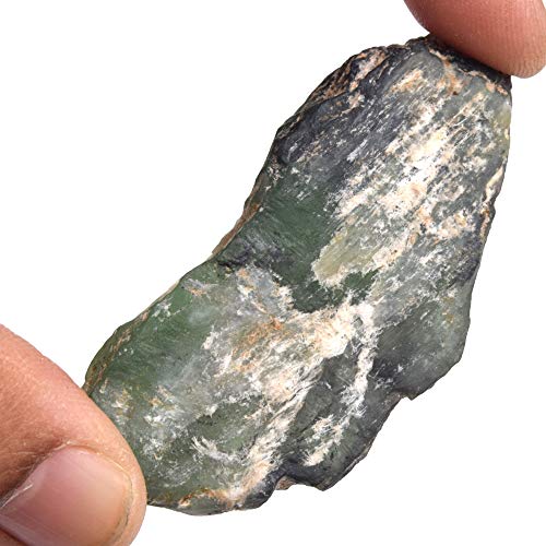 Untreated Raw Rough Serpentine 96.50 Ct. Certified Healing Crystal Natural Green Serpentine Gemstone - Image 4