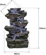 Easy Fountain Hinoki Springs Outdoor Water Feature with LED & Pump view 5