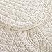 Calla Angel Sage Garden Luxury Pure Cotton Matelasse Quilt, King, Ivory