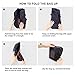 Rocoke Travel Duffel Bag Foldable Lightweight Waterproof Large Capacity Luggage Bag (Black)
