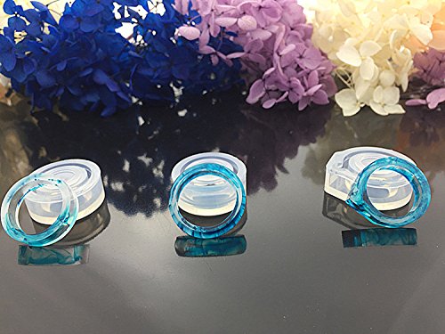 3 Pcs Ring Jewelry Casting Molds Silicone Resin Jewelry Molds ,for Polymer Clay, Crafting, Resin Epoxy, Jewelry Making