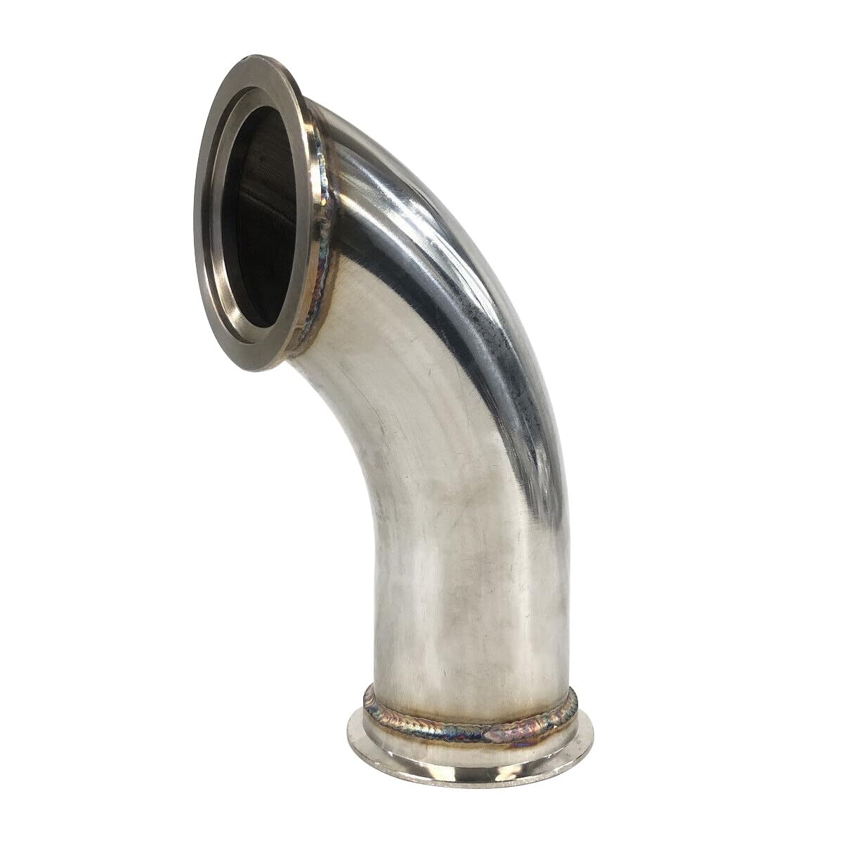 Photo 1 of 3" ID V-Band Turbo Stainless Steel 90 Degree Exhaust Elbow Adapter Piping Flange
