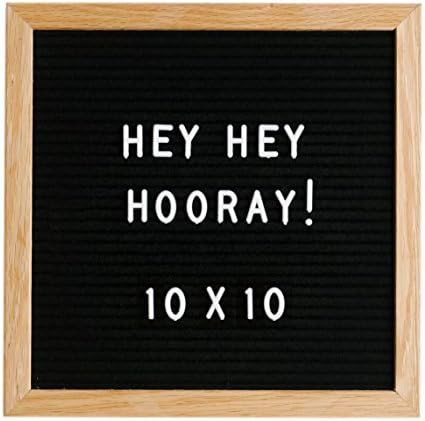 Hey Hey Hooray 10x10 Felt Letter Board with 290 Characters Included