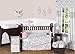 Sweet Jojo Designs 2-Piece Pink, Gray and White Elizabeth Window Treatment Panels