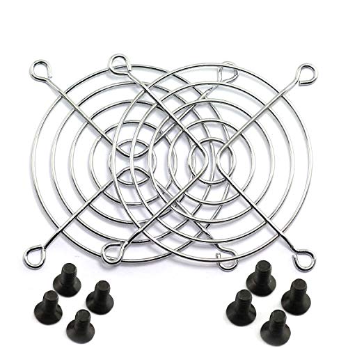 Maxmoral 2pcs 8cm Fan Protective Cover 3D Printer Accessories PC Case Laptop Cooling Fan Safety Metal Grill Protector