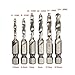 Deburring External Chamfer Tool, Stainless Steel Remove Burr Tools for Drill Bit with 6Pcs Combination Drill and Tap Bit, Fits Size 8-32 Bolts