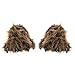 Wishpets Grizzly Bear Paw Slippers w/ Black Claws (Brown, Large)