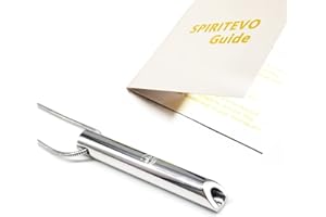 SpiritEvo Mindful Breathing Necklace and Velvet Bag, Anxiety Necklace for Stress Relief, Meditation Gifts, Calming Down, Breathing Exercises