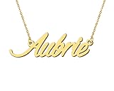 Aoloshow 18k Gold Plated Aubrie Name Pendant