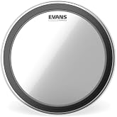 Evans EMAD2 Clear Bass Drum Head 18 Inch | EMAD2 bass drumheads deliver deep low-end punch, adjustable damping, easy tuning, focused attack and lasting durability.