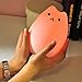 GUO Portable LED Children Night Light Kids Silicone Cat Lamp Warm White &7-Color Breathing Dual Light Modes, USB Rechargeable Lighting,Sensitive Tap Control for Baby Adults Bedroom