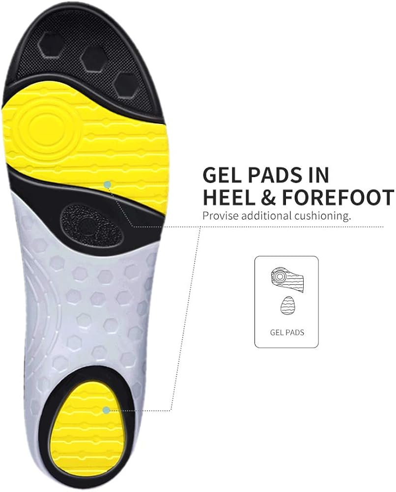 wernies Running Shoes Inserts for Men Women, Athletic Arch Comfort Insole: Shoes