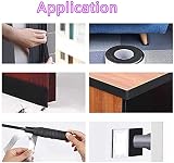 Metany Black Rubber Door Bottom Seal Strip 16.4ft Adhesive Weather Stripping view 5