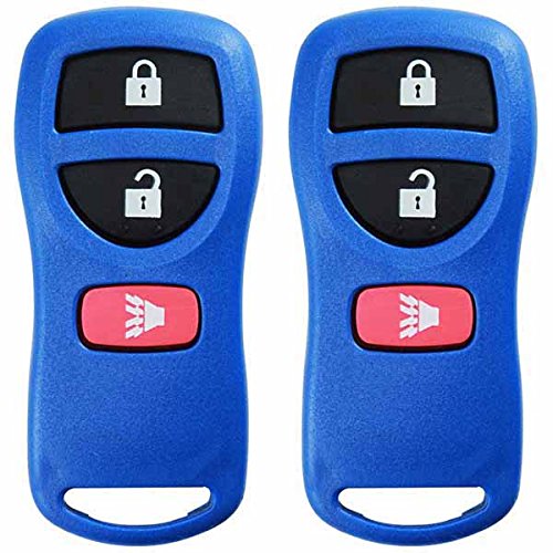 KeylessOption Keyless Entry Remote Control Car Key Fob Replacement for KBRASTU15, CWTWB1U733-Blue (Pack of 2)