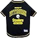 NFL Pittsburgh Steelers Dog T-shirt Medium. - Licensed Shirt for Pets Team Colored with Team Logos- Premium Stretchable Materials for the comfort of your Dog & Cat