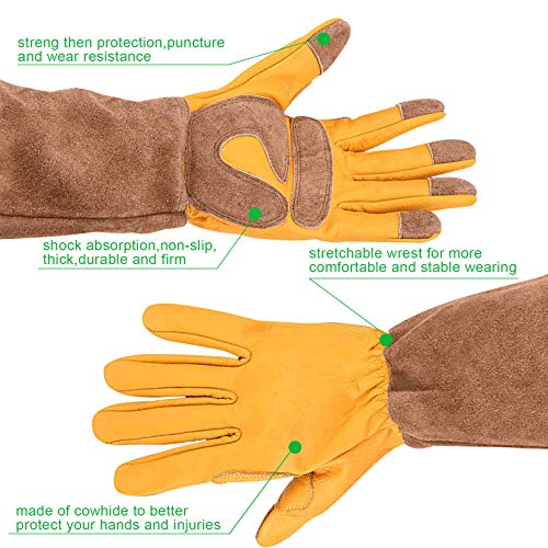 Poison Ivy Gloves, Heavy Duty Long Thorn Proof Garden Glove for Rose