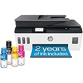 HP Smart Tank Plus 651 Wireless All-in-One Printer, Ink Tank Printer-for-Home Use, 2 Years of Ink Included Auto Document Feeder, Mobile Print, Scan, Copy, Fax. (7XV38A)