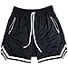 PAIZH Men's Running Workout Shorts Bodybuilding Gym Tight Lifting Athletic Shorts