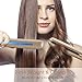 NITION Professional Salon Hair Straightener Argan Oil Tourmaline Ceramic Titanium Straightening Flat Iron for Healthy Styling,LCD 265°F-450°F,2-in-1 Curling Iron for All Hair Type,Gold,1 inch Platethumb 1