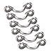 Amarine Made Casted Stainless Steel Bimini Boat Top PAD Eye, Eye Straps, Tie Down, Kayak Deck Loops, Tie Down Anchor Point, footman's Loop for Kayak Canoe Rigging (6 Pcs)