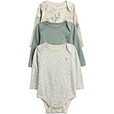 GAP baby-girls 3-pack Long Sleeve Bodysuit