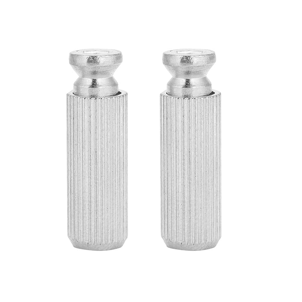 2 Pcs 8mm Tremolo Anchor Stud Double Locking Electric Guitar Tremolo Bridge Studs Anchors for Floyd Rose (Silver)