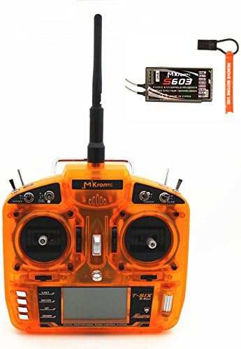 2.4GHz 6 Channel Orange RC Radio Transmitter with three position DSSS-2 with large LCD display