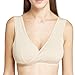 Mamaway Antibacterial Crossover Sleeping Nursing Bra - Nude - XL