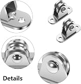Funnytek Carbon Steel Pulley Block 85KG Heavy Duty Ball Bearing Wheel 2PCS view 5