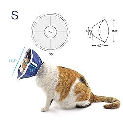 QIYADIN Soft Cat Recovery Collar Cat Cone E Collar