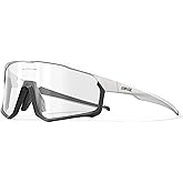 KAPVOE Photochromic Cycling Glasses Men Women Clear Mountain Bike Sunglasses MTB Sports Transition Triathlon Running - K93