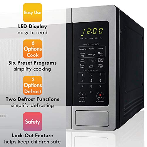 Kenmore 70923 0.9 cu. ft Small Compact 900 Watts Countertop Microwave