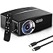 Laptop Projector, Yaufey Digital Video Projector Support 1080P for Home Cinema TV Laptop Game iPhone Android Smartphone with HDMI Cable (2018 Upgraded Version)