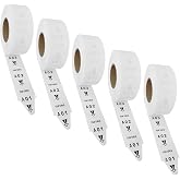 Take a Number Tickets 5 Rolls of 2 Digits Turn O Matic Queue Number Paper for K-T Ticket Dispenser Queue Calling System 2000 Ticket Roll A00-E99 White