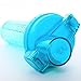 Fresh Fusions Fruit Infuser Water Bottle 25 oz - With Insulated Sleeve + Healthy Recipe Ebook - Includes 25 Infused Water Recipes (Teal)