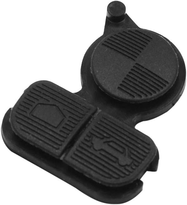 sourcing map Automotive 3 Buttons Remote Fob Key Button Pad 3.1x2.5x0.5cm, Black, 3.1x2.5x0.5cm / 1.22"x0.98"x0.20"(L*W*H)