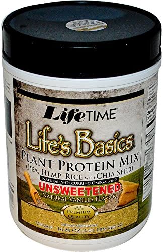 Best Life Time, Life's Basics, Plant Protein Mix, Unsweetened, Natural Vanilla Flavor, 16.24 oz (460 g), Vitaminder, Power Shaker Bottle, 20 oz Bottle BUNDLE