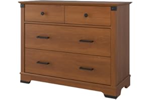 Child Craft Redmond 3 Drawer Dresser for Nursery or Bedroom, Plenty of Storage, Anti-Tip Kit Included to Prevent Tipping, Non-Toxic, Baby Safe Finish (Coach Cherry)