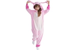 Yemnut Halloween Christmas Unisex Kids Flannel Cosplay Onesie Costume Outfit Suit for Girls and Boys