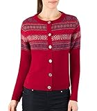 Wool Overs Women's Lambswool Fair Isle Cardigan