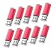 KOOTION 10PCS 1GB USB 2.0 Flash Drive 10 Pack USB Flash Drives Memory Stick Thumb Drive Pen Drive, Red