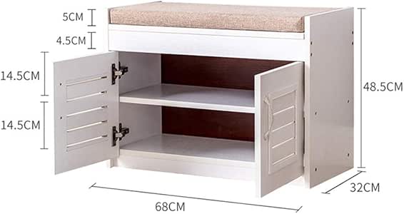 ZHAOYONGLI Bancos con cajones, Taburetes Banco De Zapatos De Cambio De