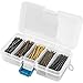 350 Count - Variety Hair Pin Case - Bobby Pin Assortment Set by BullfiNch - Compartment Organizer