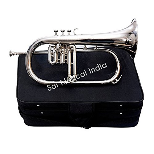 Sai Musical India Flugel Horn 3 Valve, Bb (Nickel) - Thumbnail 2