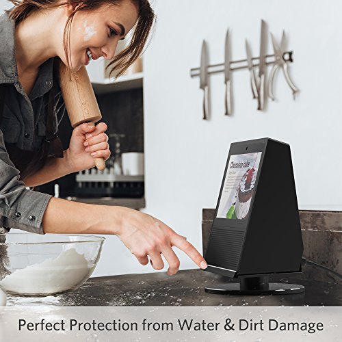 Stand-for-Echo-Show-YoFeW-Full-Aluminum-Stand-Mount-for-Amazon-Echo-Show-360-Rotatable-Metal-Base-Protector-Accessories-for-Amazon-Show-with-Precision-Bearings-Black