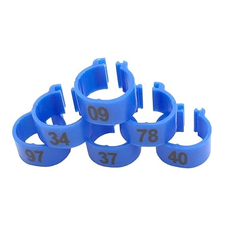 Adhere To Fly 100pcs Taube Clip auf Bein Ring Kunststoff Fuß Ringe Geflügel Papagei Clip Ringe Band