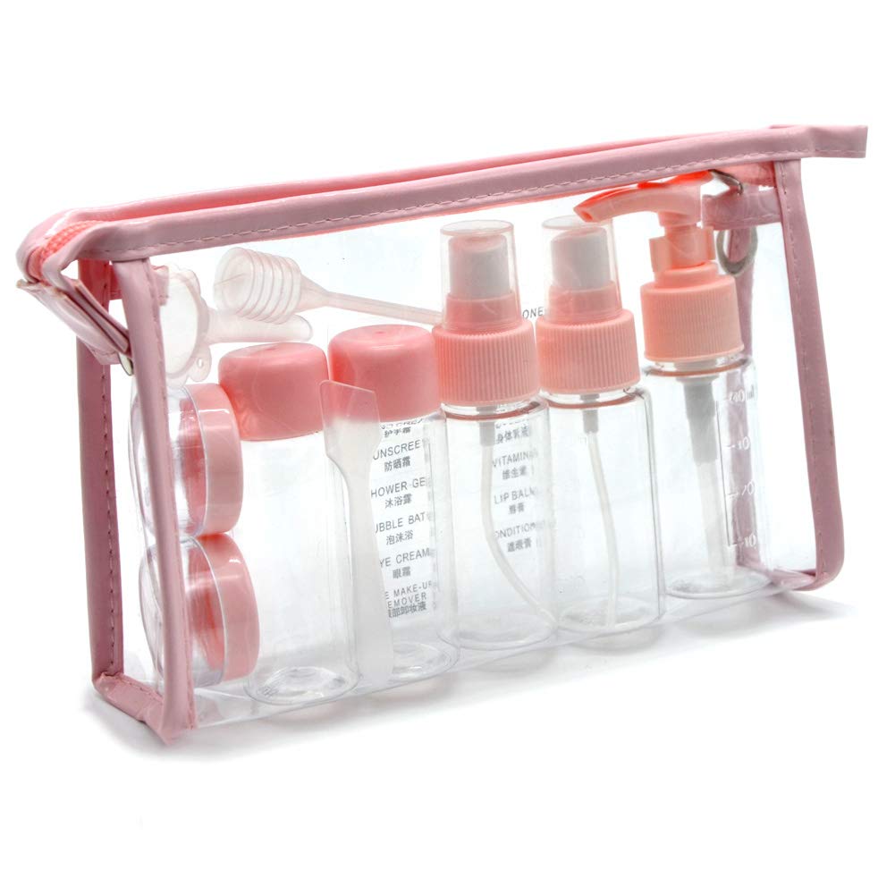 travel cosmetic bag bottles