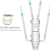 WAVLINK AC1200 WiFi Extender,High Power Long Range Outdoor Wireless Access Point Weatherproof Dual Band 2.4+5G Wi-Fi AP//Rout