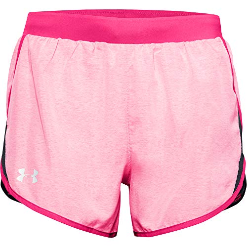 Under Armour Women's Fly By 2.0 Running Shorts , Cerise Full Heather